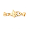 Brass Micro Pave Clear Cubic Zirconia Lobster Claw Clasps KK-U059-53G-1