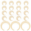 BENECREAT 48Pcs 3 Styles Brass Pendant KK-BC0011-18-1
