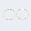 Long-Lasting Plated Brass Hoop Earrings Findings LS-KK-K204-179G-NF-2