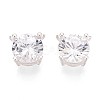 925 Sterling Silver Micro Pave Clear Cubic Zirconia Charms STER-N017-17C-S-2