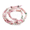 Natural Red & Green Strawberry Quartz Beads Strands G-C179-A28-01-3