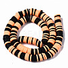 Handmade Polymer Clay Beads Strands X-CLAY-R089-8mm-151-3