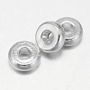 Flat Round Brass Spacer Beads X1-KK-L106C-01S-1