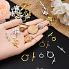 40 Sets 8 Styles Tibetan Style Alloy Toggle Clasps TIBE-YW0001-69C-5