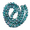 Handmade Gold Sand Lampwork Beads Strands LAMP-R141-8mm-16-3