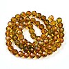 Baking Paint Transparent Glass Beads Strands DGLA-A035-T10mm-A05-3