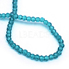 Transparent Glass Bead Strands GLAA-R166-6mm-01C-3