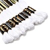 10 Skeins 12-Ply Metallic Polyester Embroidery Floss OCOR-Q057-A19-4