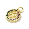 Brass Micro Pave Cubic Zirconia Pendants KK-M283-29C-02-2