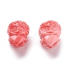 Carved Synthetic Coral Beads CORA-K007-02-2