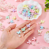 Opaque Acrylic Butterfly Pendants PALLOY-TA00316-6