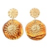 304 Stainless Steel & Resin Stud Dangle Earrings for Women SA-CBA717A-01G-01-2