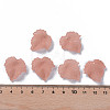 Transparent Frosted Acrylic Leaf Pendants X-PAF002Y-6-5