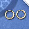 Ion Plating(IP) 304 Stainless Steel Huggie Hoop Earrings X-EJEW-F111A-14mm-G-4