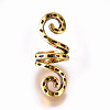 Adjustable Plated Alloy Hair Coil Cuffs OHAR-WH0016-24B-1