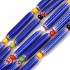 Handmade Lampwork Chevron Beads LAMP-Z019-01-18-1