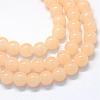 Baking Paint Imitation Jade Glass Round Bead Strands DGLA-Q021-10mm-42-1