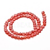 Handmade Millefiori Glass Bead Strands X-LAMP-J035-8mm-16-3