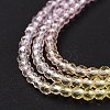 Transparent Gradient Color Glass Beads Strands GLAA-G101-2mm-17-6