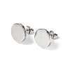 304 Stainless Steel Stud Earrings EJEW-L309-01D-P-4