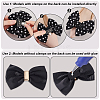 Bowknot Webbing Ribbon Shoe Decorations FIND-GA0004-33-3