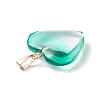 Two Tone Spray Painted Glass Pendants GLAA-N035-016-C05-4