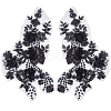 Polyester Paillette Embroidered Cloth Sew on Patches PATC-WH20008-04A-1