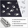 14Pcs 7 Style Polished 316 Surgical Stainless Steel Lobster Claw Clasps STAS-UN0023-46-4