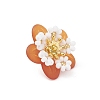 Glass Seed Beaded Flower Pendants PALLOY-MZ01128-02-3