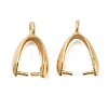 Rack Plating Brass Ice Pick Pinch Bails KK-Z030-05E-G-01-1