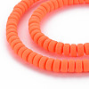 Handmade Polymer Clay Beads Strands CLAY-N008-210-4