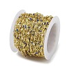 Rack Plating Brass Dapped Chains AJEW-Q153-03G-07-3