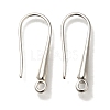 Brass Earring Hooks KK-H502-15S-1