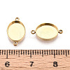 304 Stainless Steel Connector Cabochon Settings STAS-N115-35G-3