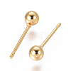 304 Stainless Steel Ball Stud Earrings EJEW-F237-01B-G-2