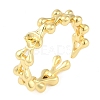 Brass Cuff Finger Ring Settings KK-L219-15B-G-1