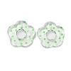 Transparent Printed Acrylic Beads OACR-H124-05B-03-1