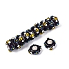 3D Lampwork & Brass Core European Beads LAMP-Q042-01B-2