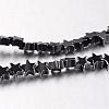 Non-magnetic Synthetic Hematite Bead Strands G-F300-24A-09-1