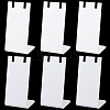 10Pcs L Shaped Acrylic Single Necklace Display Stands NDIS-SC0001-02B-1