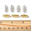 8 Sets 2 Colors Brass Locking Tube Magnetic Clasps KK-FS0001-61-5