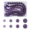 Cheriswelry 4 Strands 4 Styles Natural Amethyst Beads Strands G-CW0001-08-1