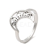 Non-Tarnish 304 Stainless Steel Adjustable Rings RJEW-K245-49P-3