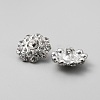 1-Hole Alloy Shank Buttons BUTT-WH0001-08-2