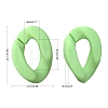 Opaque Spray Painted Acrylic Linking Rings OACR-S036-001B-I-2-3