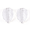 Transparent Glass Petal Beads GLAA-N001-17-4