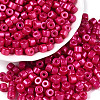 Baking Paint Pearlized Glass Seed Beads SEED-T008-03O-1