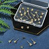 16Pcs Brass Stud Earring Findings KK-FS0001-56G-7