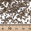 Frosted Plated Glass Cylinder Beads SEED-S047-F-002-4