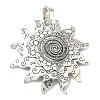 Tibetan Style Alloy Big Pendants X-FIND-D037-02AS-01-1